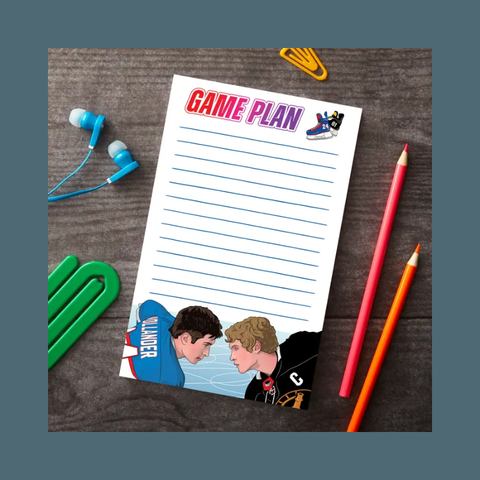 Heated Rivalry Game Plan Notepad