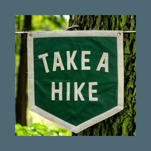 Take A Hike Wall Pennant