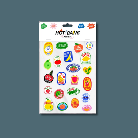 Produce Stickers Iron On Sheet Set