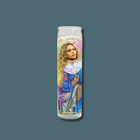 Saint Beyonce Parody Prayer Candle