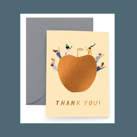 An Apple A Day Thank You Card