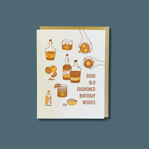 Old Fashioned Birthday Card