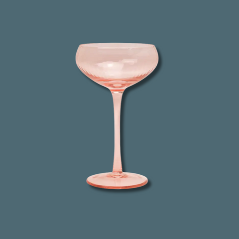 The Lou Pink Coupe Glass