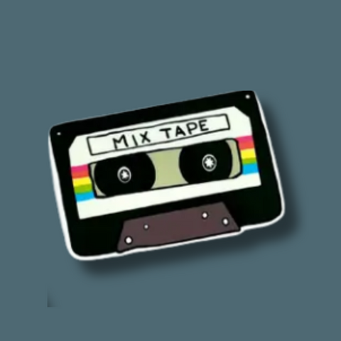 Mix Tape Vinyl Sticker