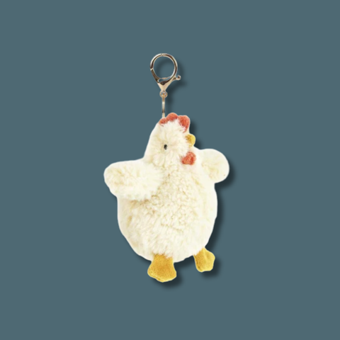 hazel hen plush bag charm