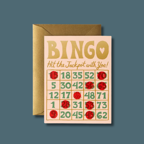 Bingo Hit The Jackpot With You Card