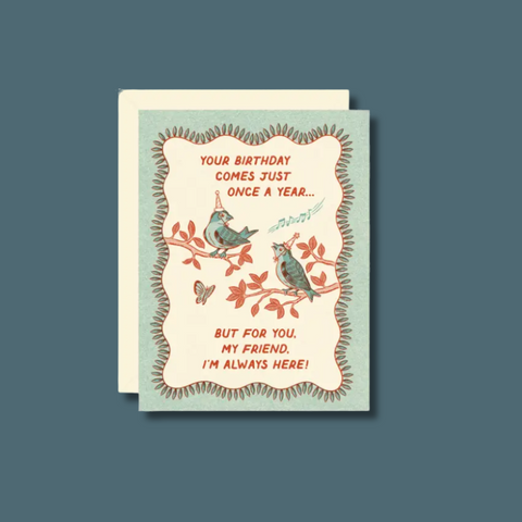 Birthday Bird Friends Card