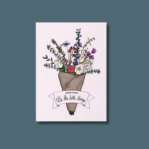 Bouquet with banner