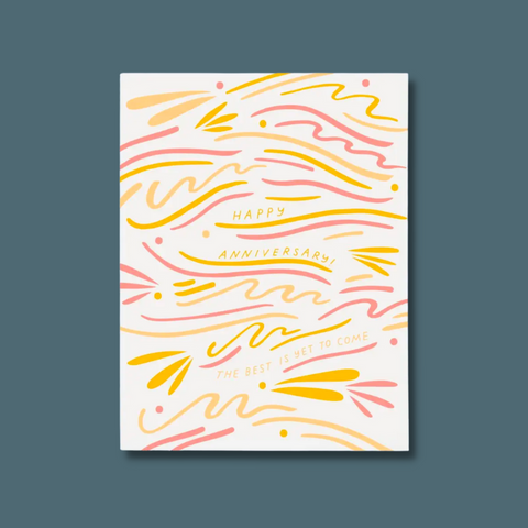 Yellow and pink squiggles